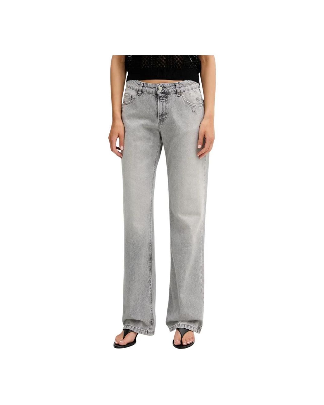 Straight Jeans ViCOLO de color Gray