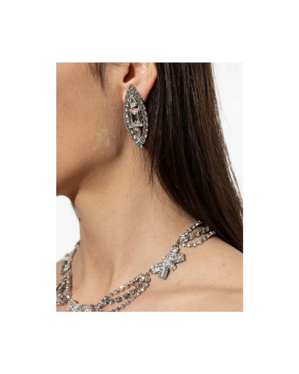 Alessandra Rich Metallic Earrings
