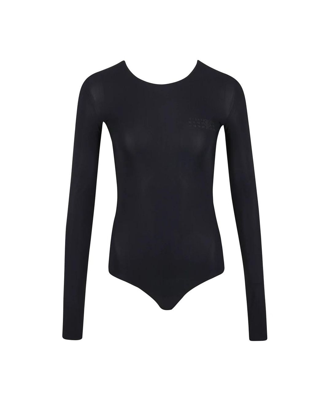 MM6 by Maison Margiela Blue Long Sleeve T-Shirts