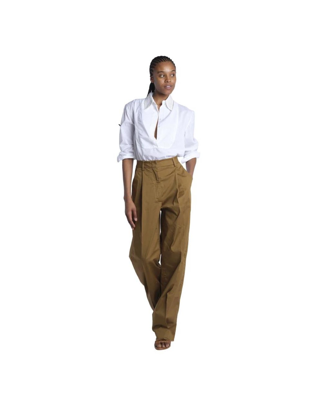 Thelatest Natural Wide Trousers