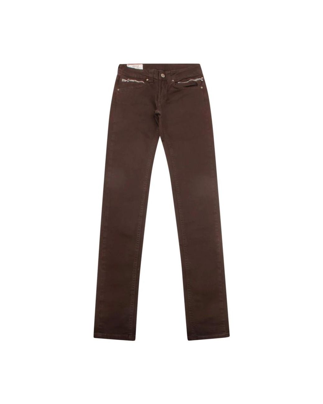 Dondup Brown Straight Fit Jeans