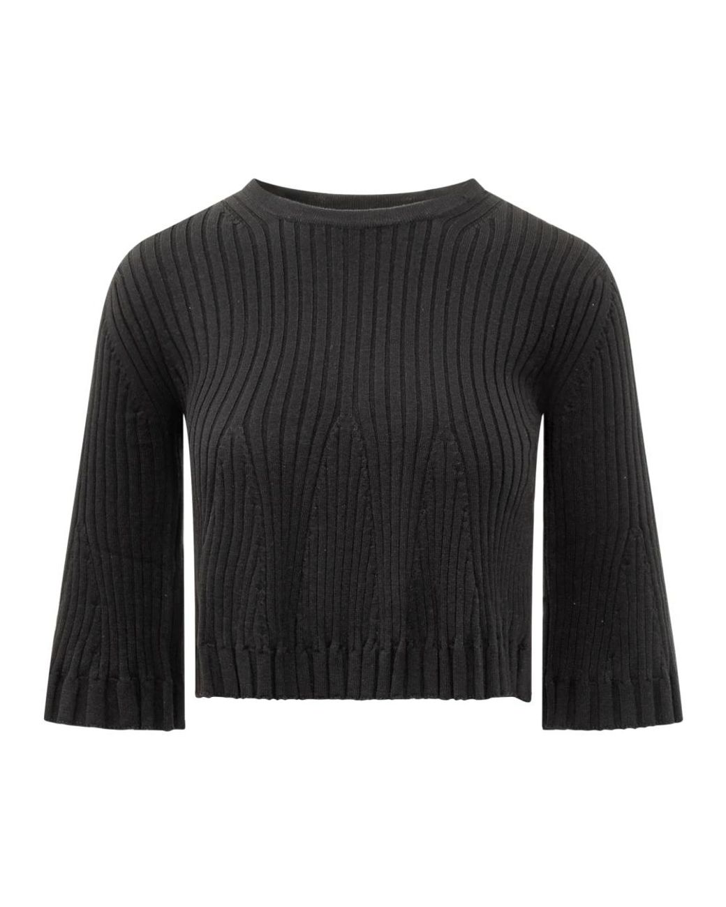 Loulou de Saison Black Round-Neck Knitwear