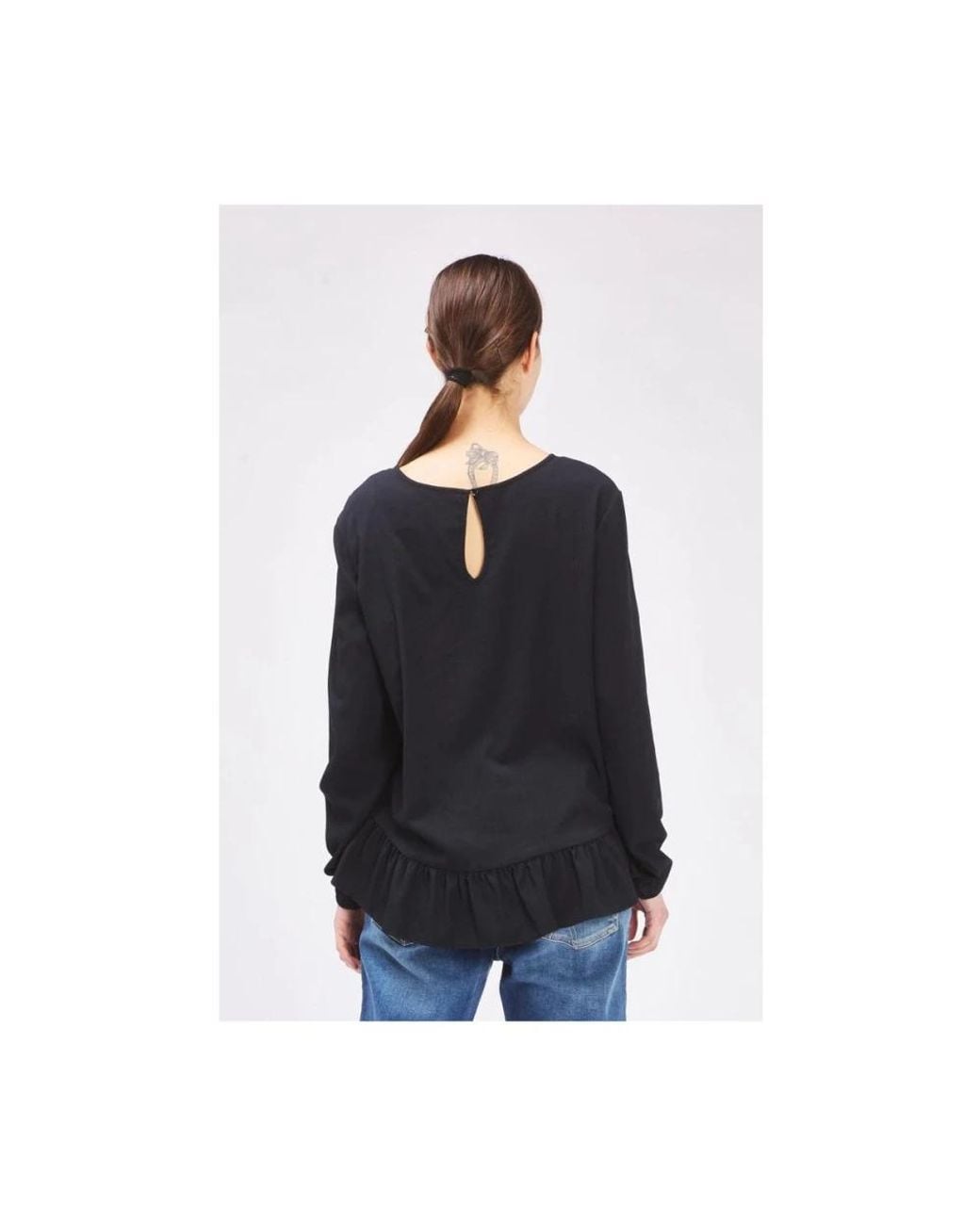 Blouses Gas de color Black