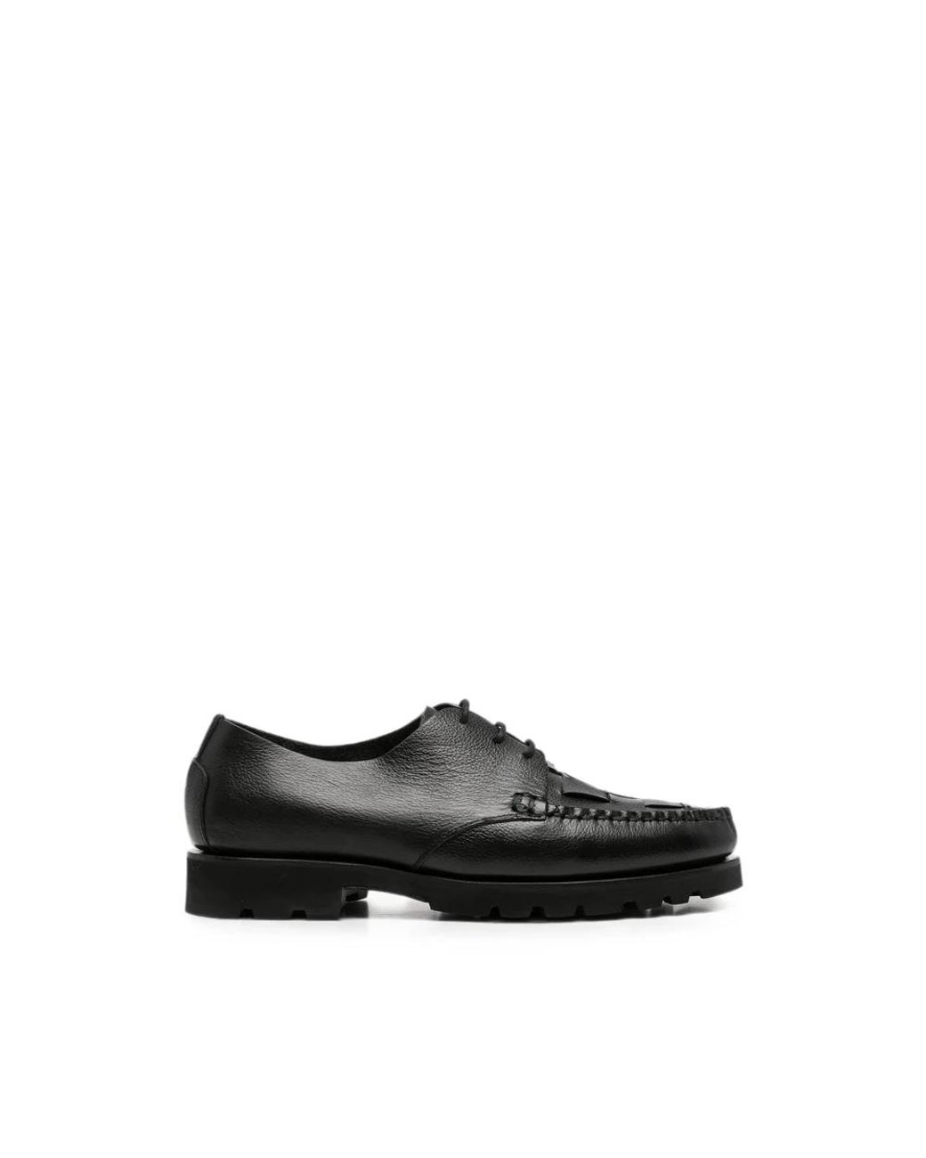 Derby Con Inserti di Hereu in Black da Uomo