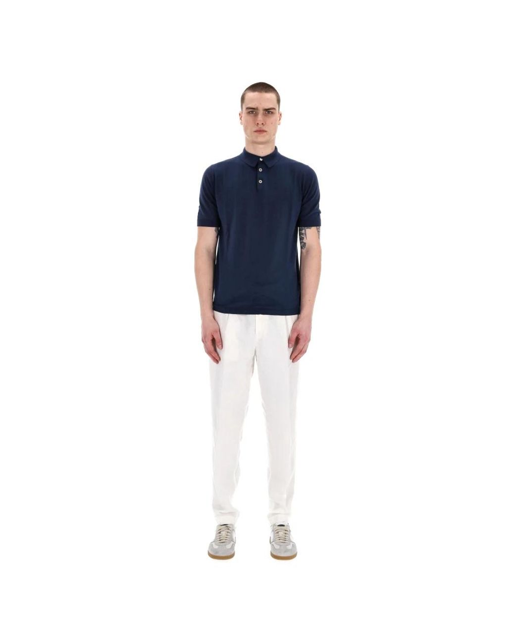 Eleventy Blue Polo Shirts for men