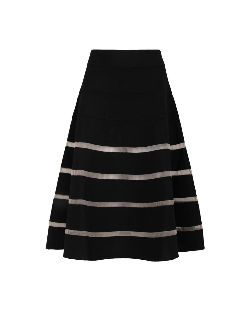 Balmain Black Midi Skirts