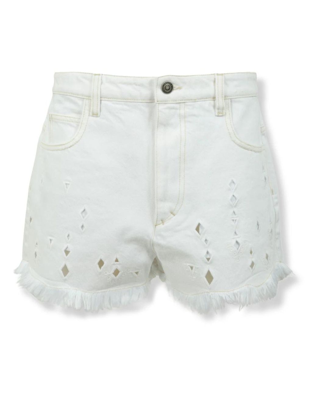 Isabel Marant White Denim Shorts