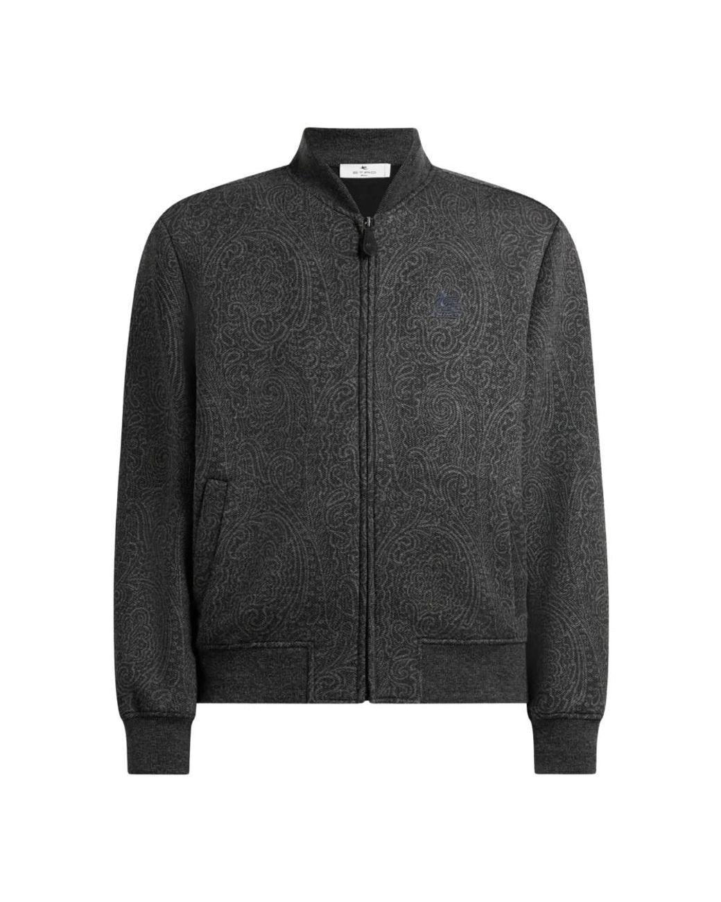 Etro Black Bomber Jackets for men