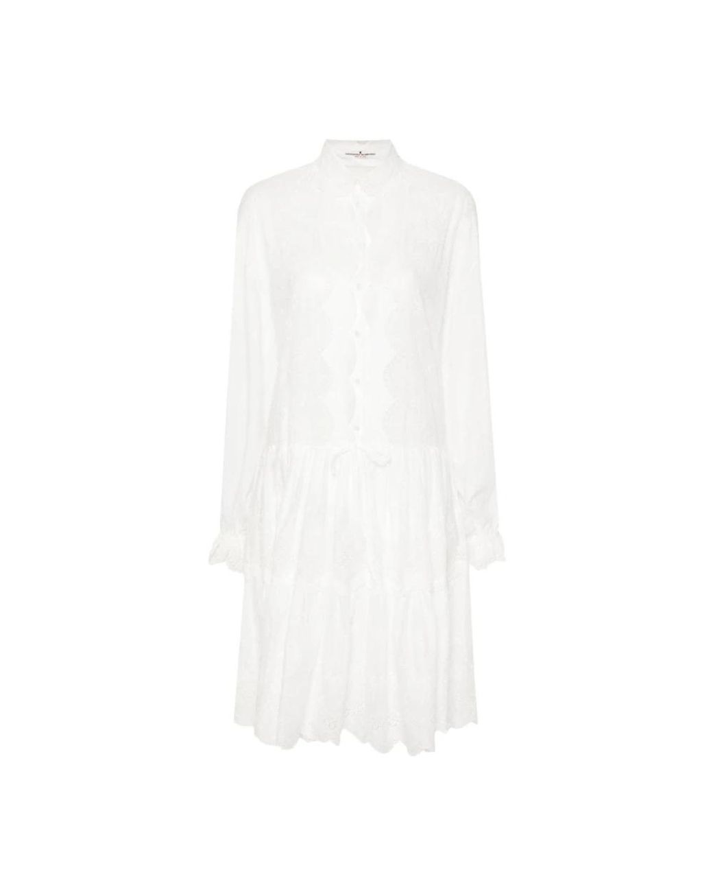 Ermanno Scervino White Shirt Dresses