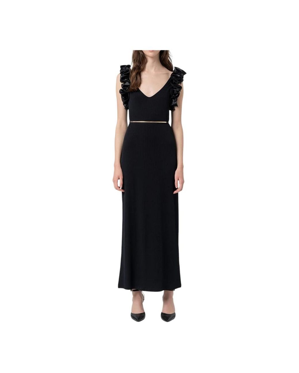 Fracomina Black Maxi Dresses
