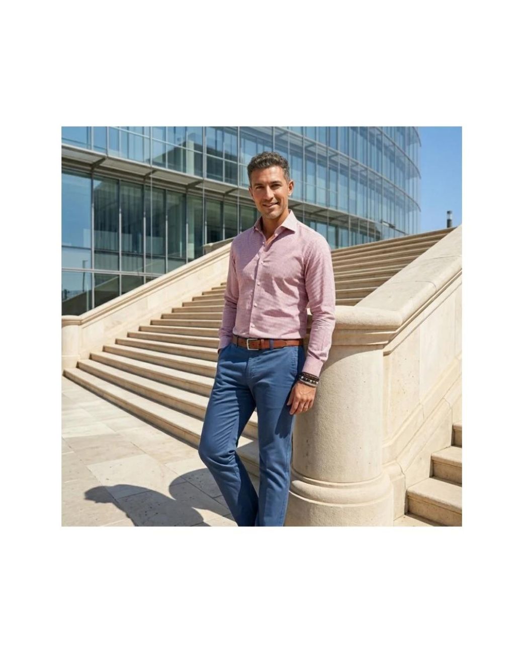 Mazzarelli Purple Casual Shirts for men
