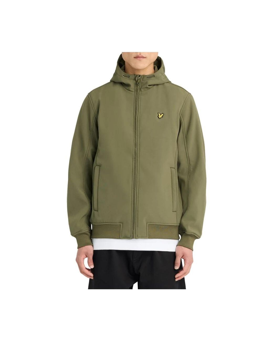 Lyle & Scott Fleece Gevoerde Softshell Jas in het Green voor heren