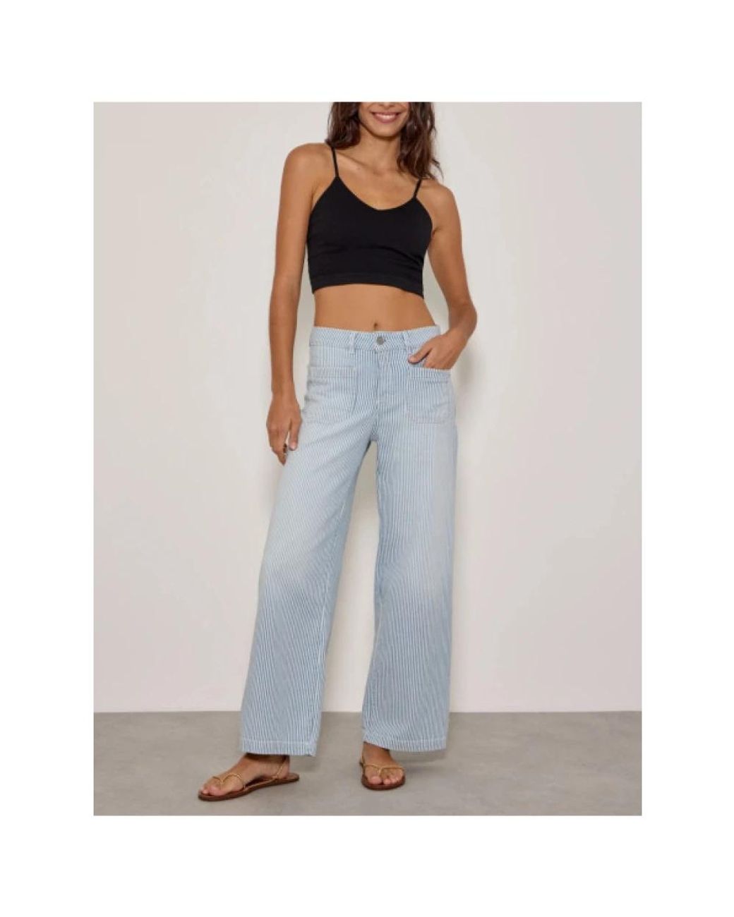 Five Jeans Blue Wide Trousers