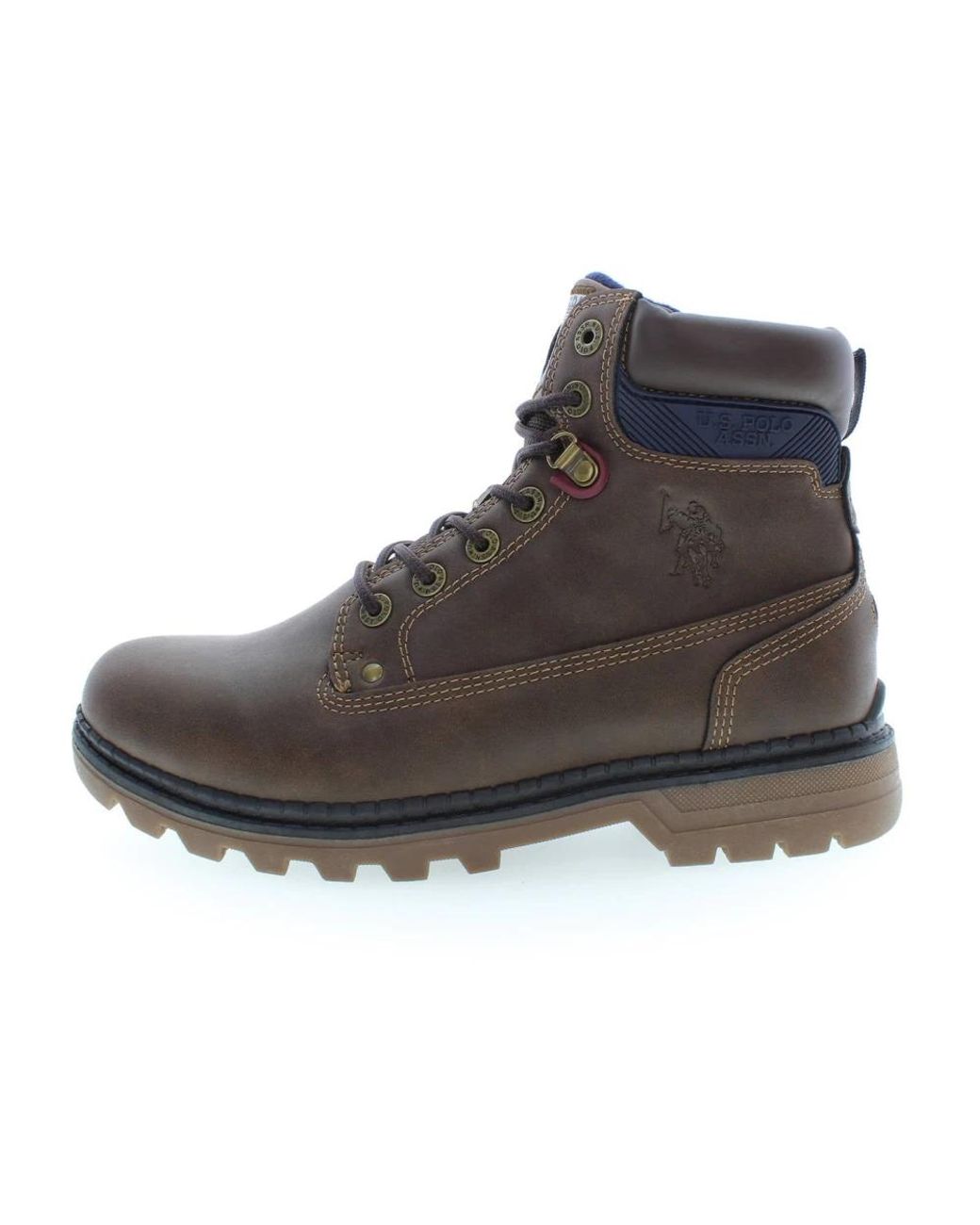 U.S. POLO ASSN. Brown Lace-Up Boots for men