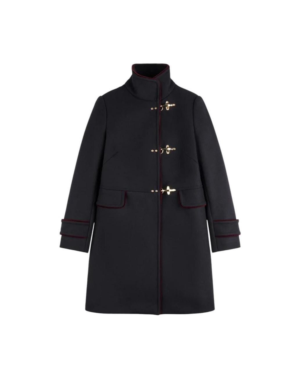 Fay Jassen ,Blauw ,Single-Breasted Coats in het Black