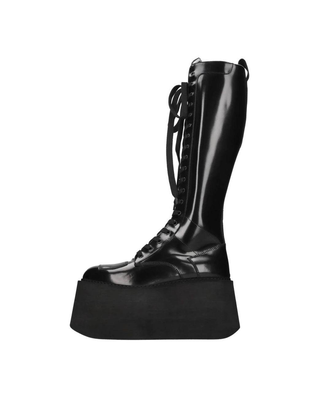 Gcds Black Lace-Up Boots