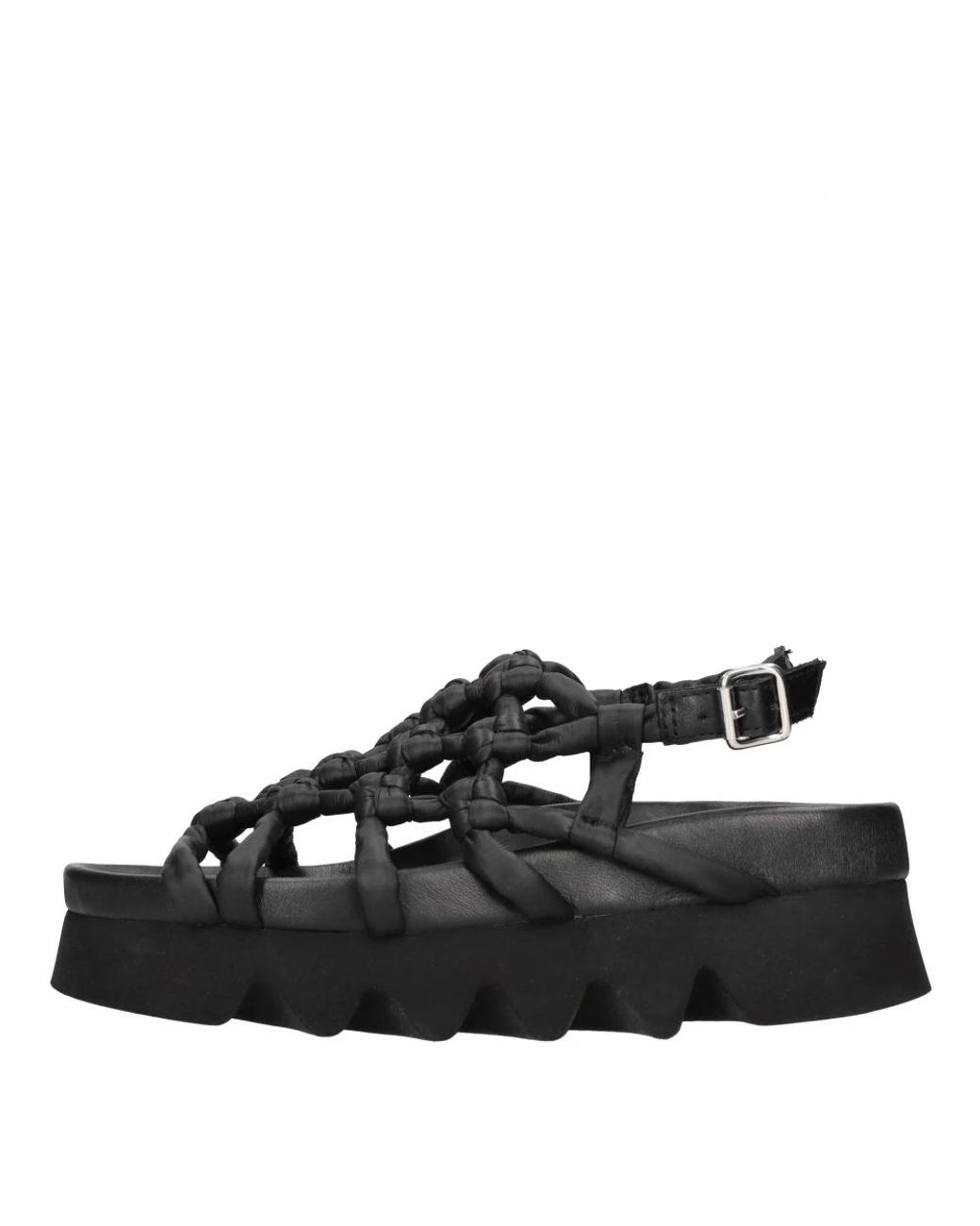 Patrizia Bonfanti Black Flat Sandals
