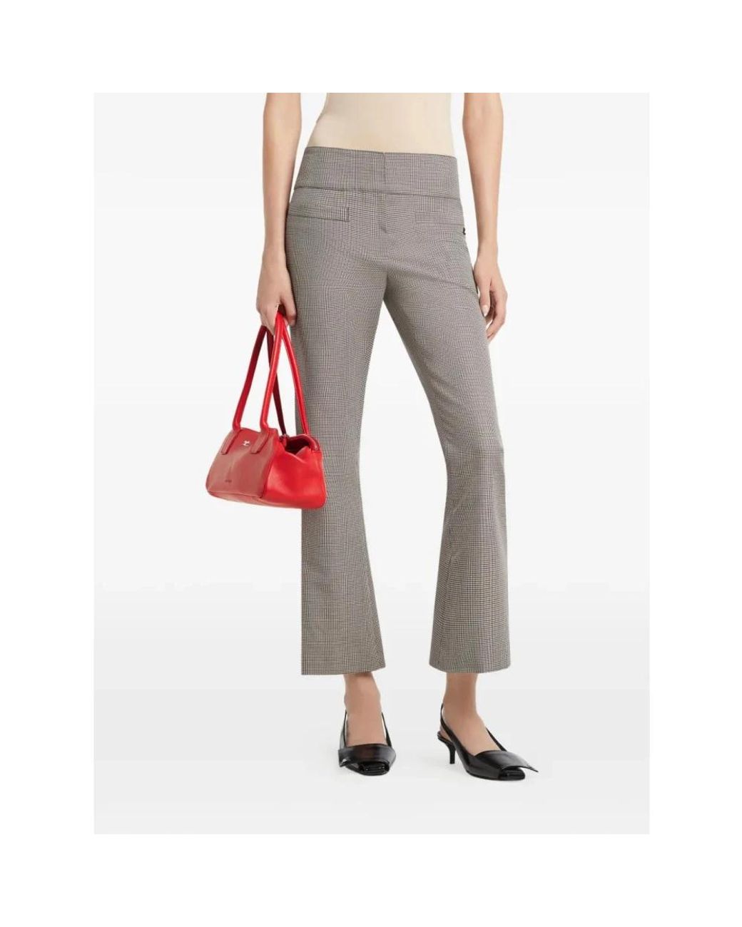Courreges Gray Wide Trousers