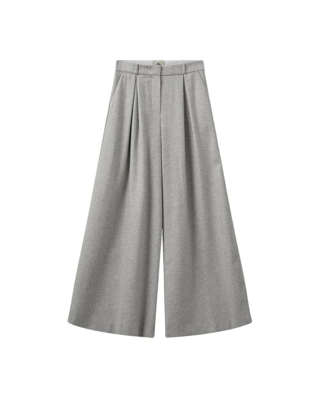 THE GARMENT Gray Wide Trousers