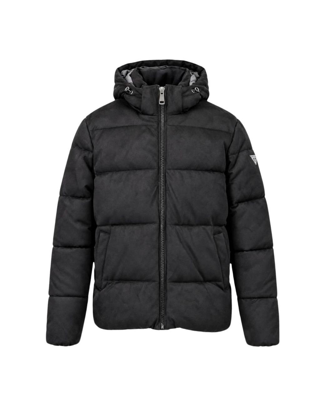 Guess Black Winter Jackets for men