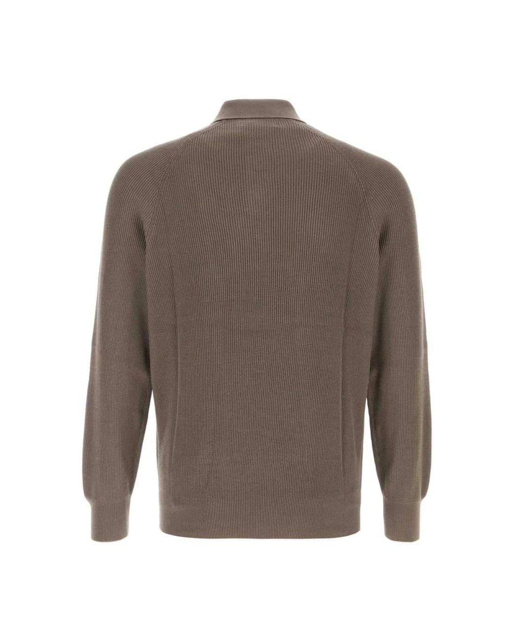 Brunello Cucinelli Brown Polo Shirts for men