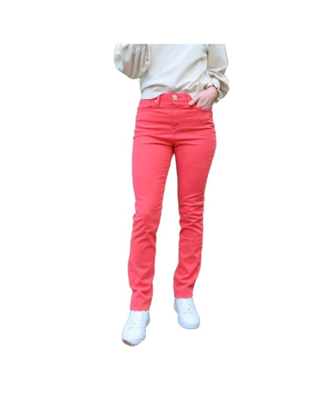 Islow Red Slim-Fit Trousers