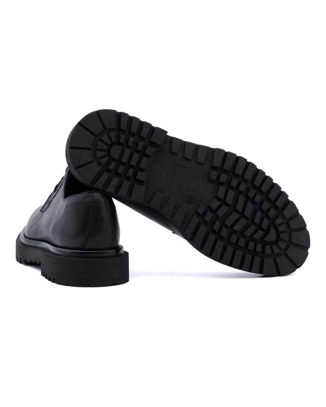Antica Cuoieria Black Laced Shoes for men