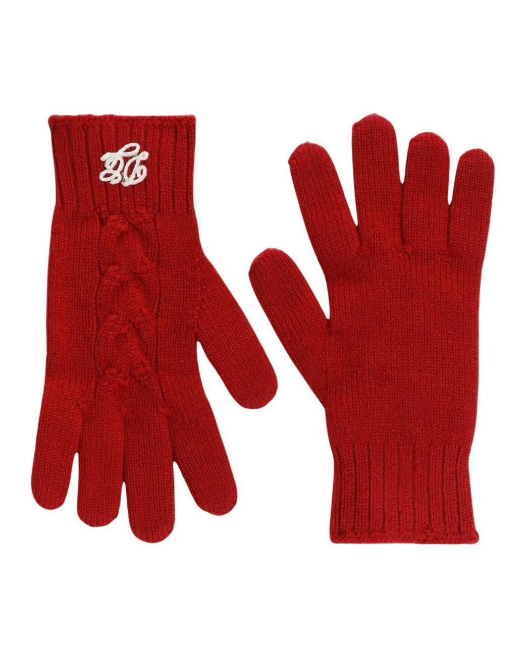 Dolce & Gabbana Red Gloves