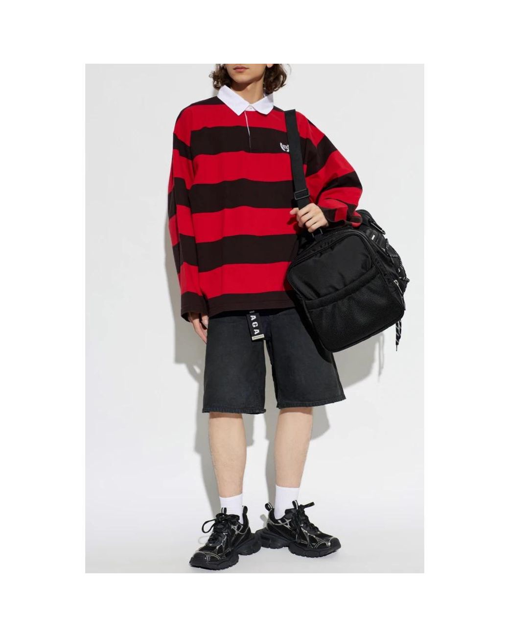 Balenciaga Black Denim Shorts for men