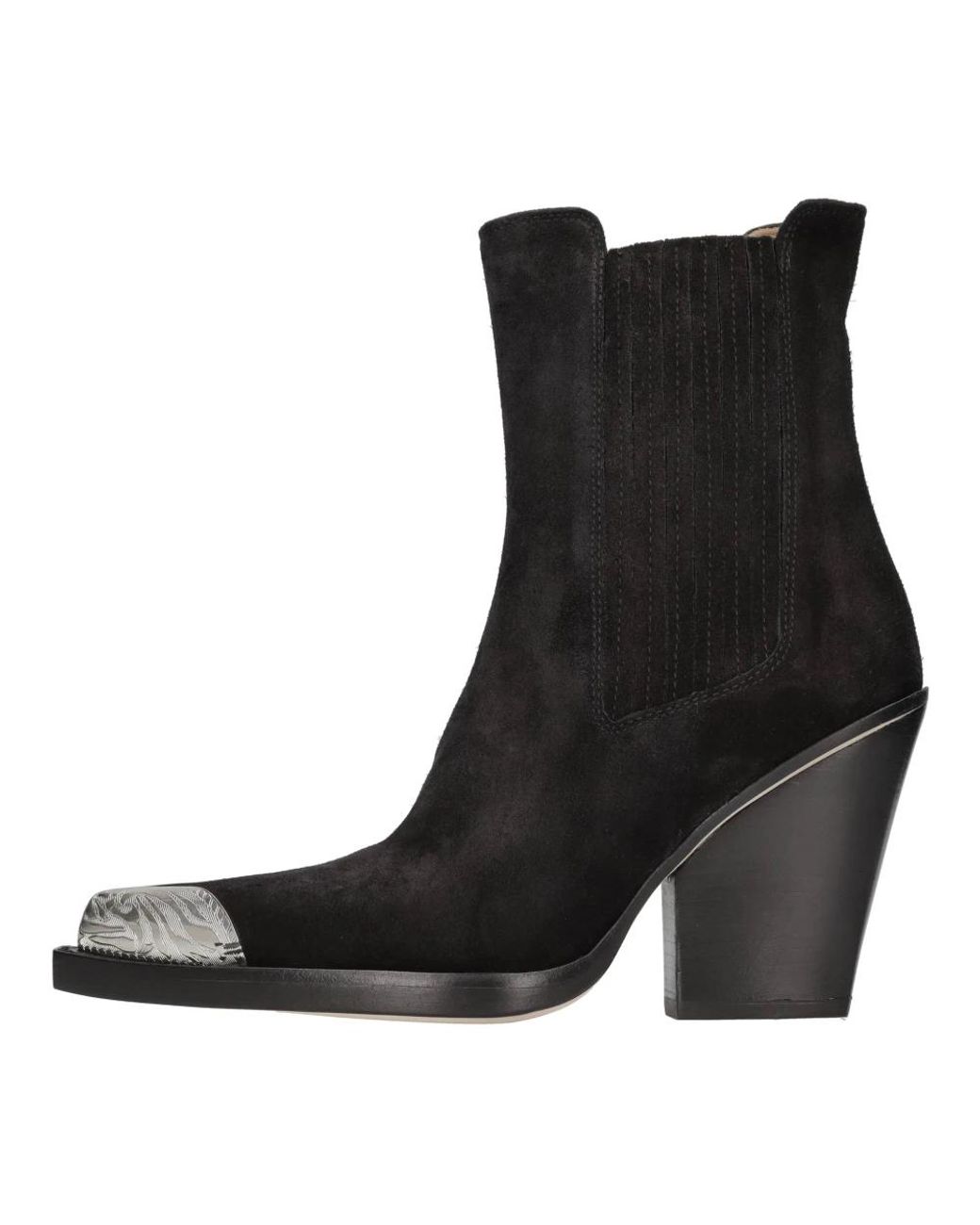 Paris Texas Black Cowboy & Biker Boots