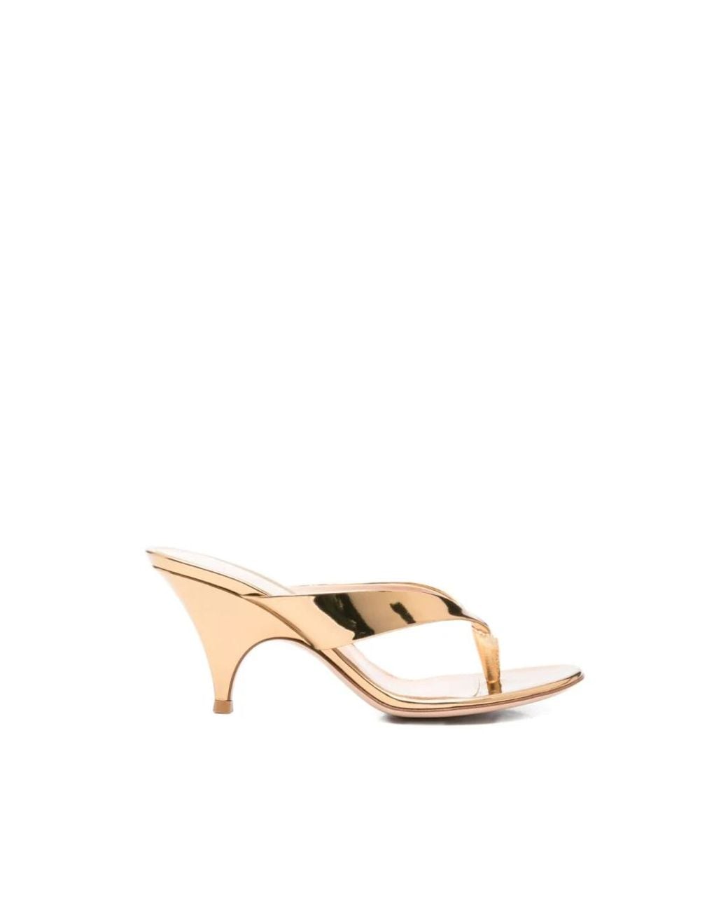 Gianvito Rossi Natural Heeled Mules