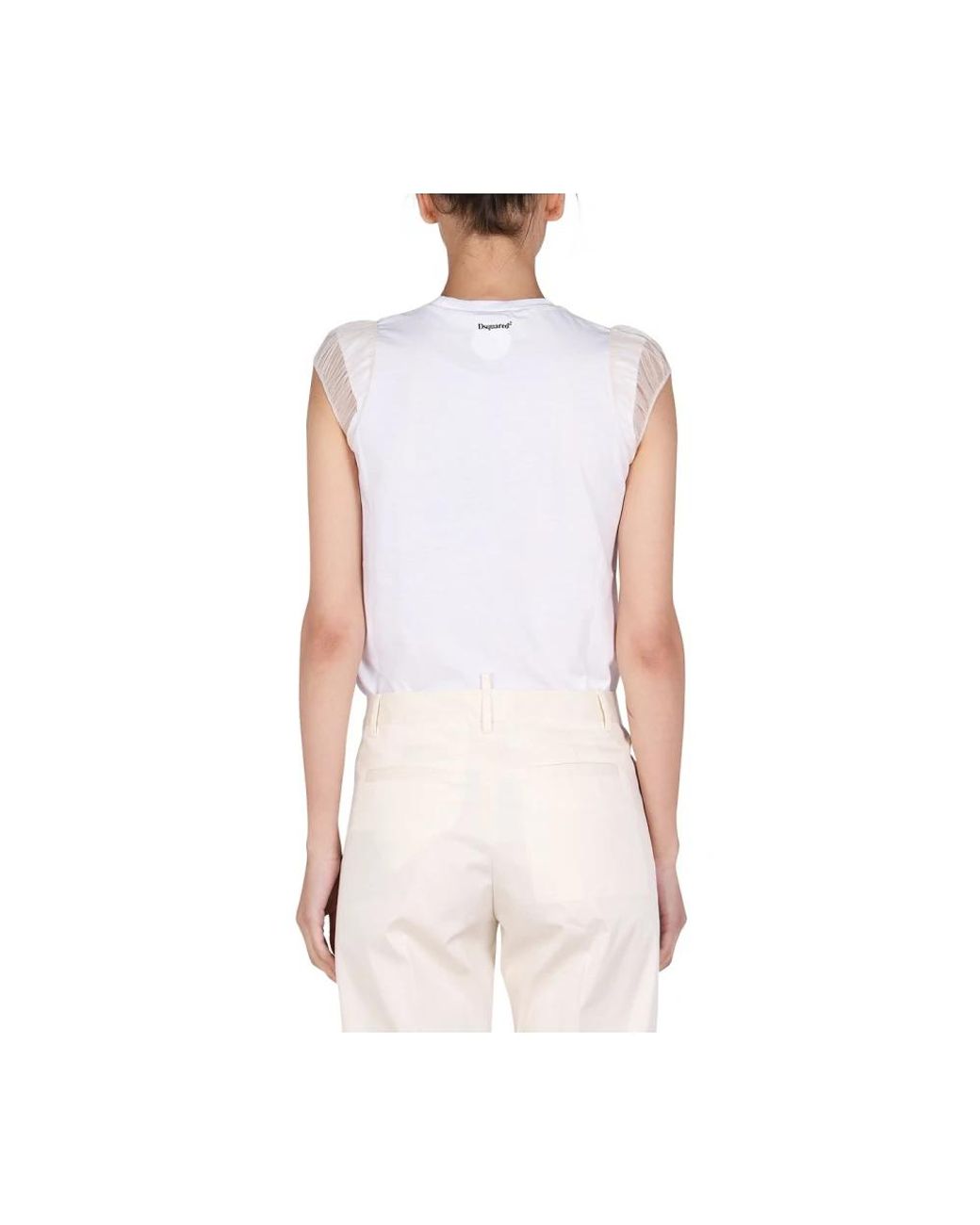 DSquared² White Sleeveless Tops