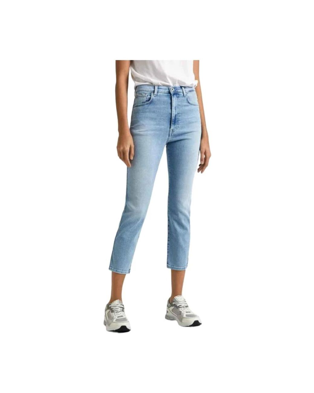 Pepe Jeans Blue Cropped Jeans