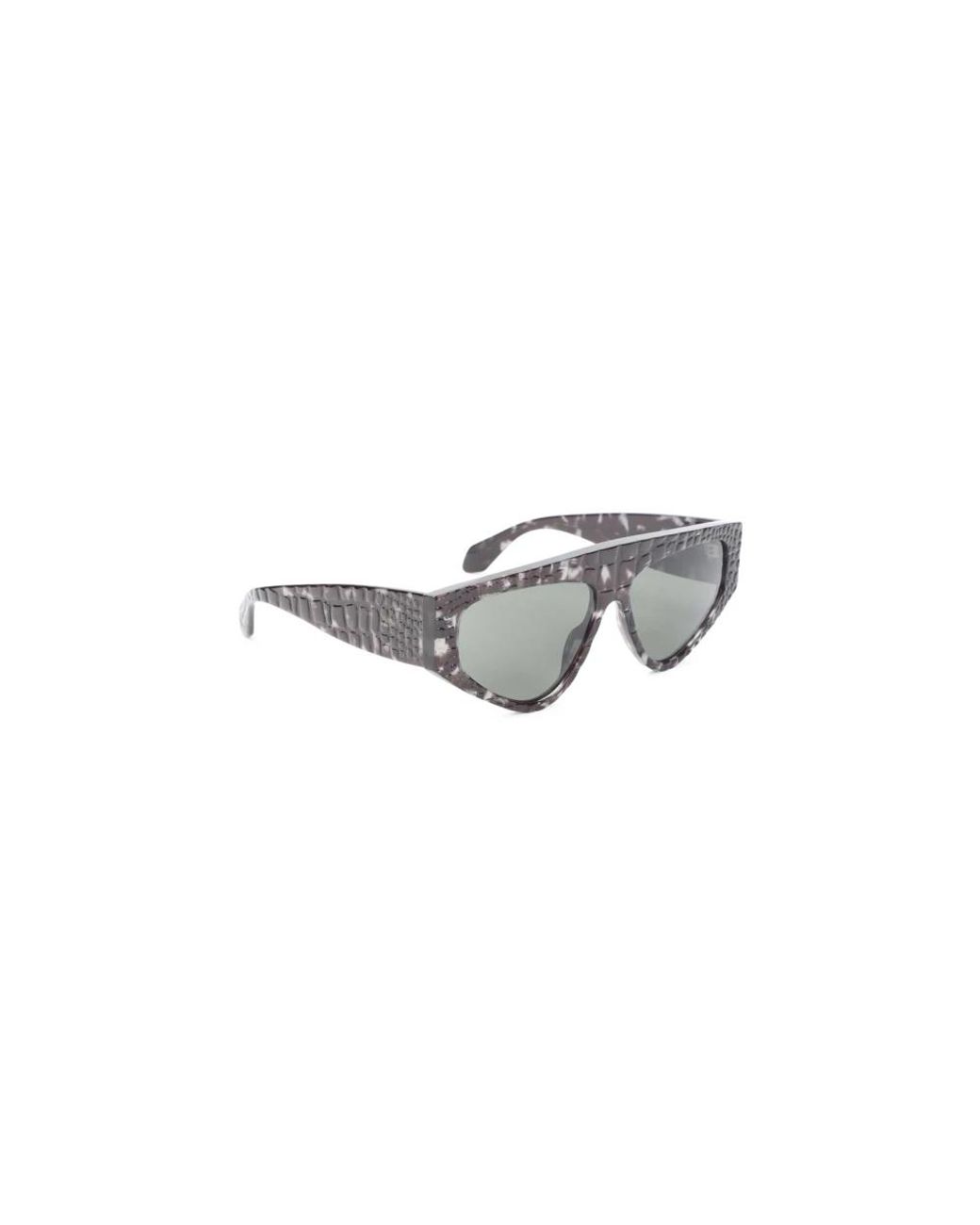 Alaïa White Alaia Havana Acetate 97 Mask Sunglasses
