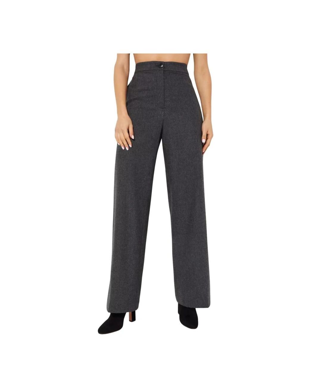 Yves Salomon Blue Straight Trousers