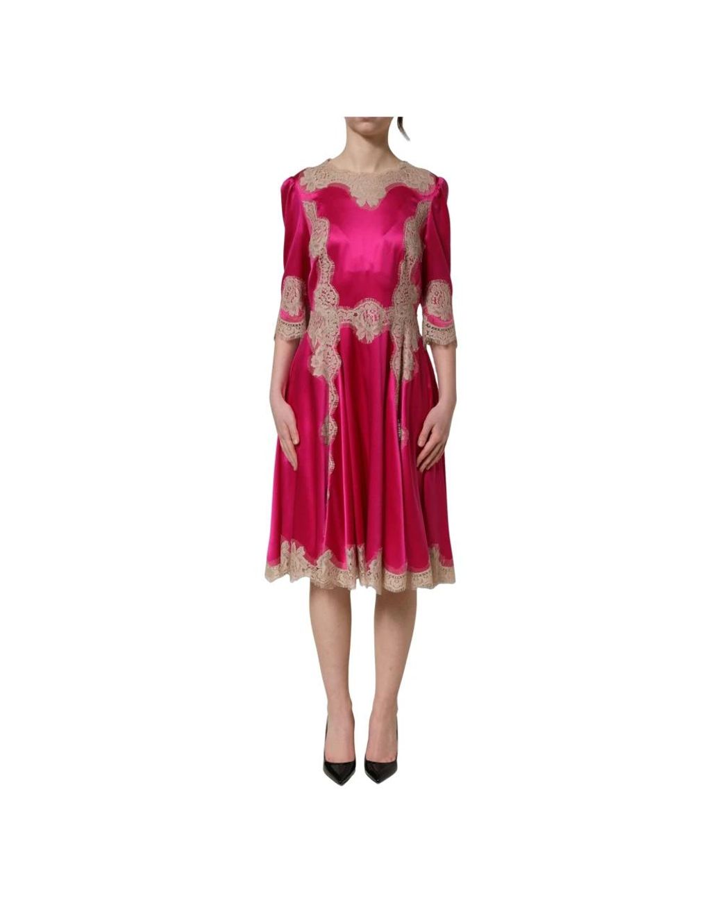 Dolce & Gabbana Red Midi Dresses