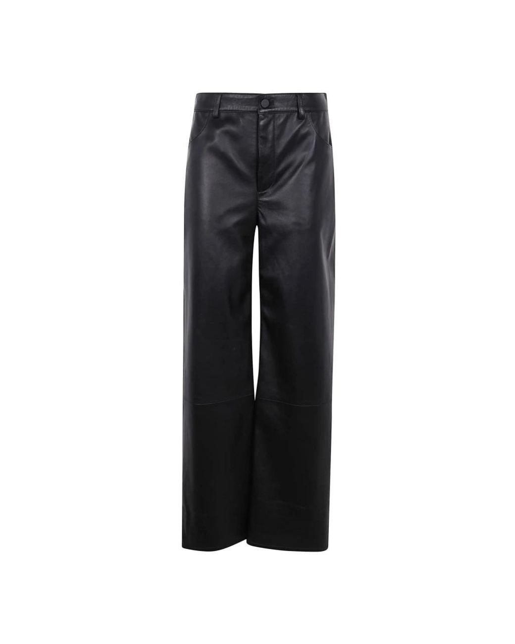 Loulou de Saison Black Leather Trousers