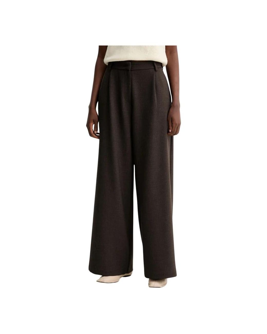 Sessun Wijde Broek in het Black