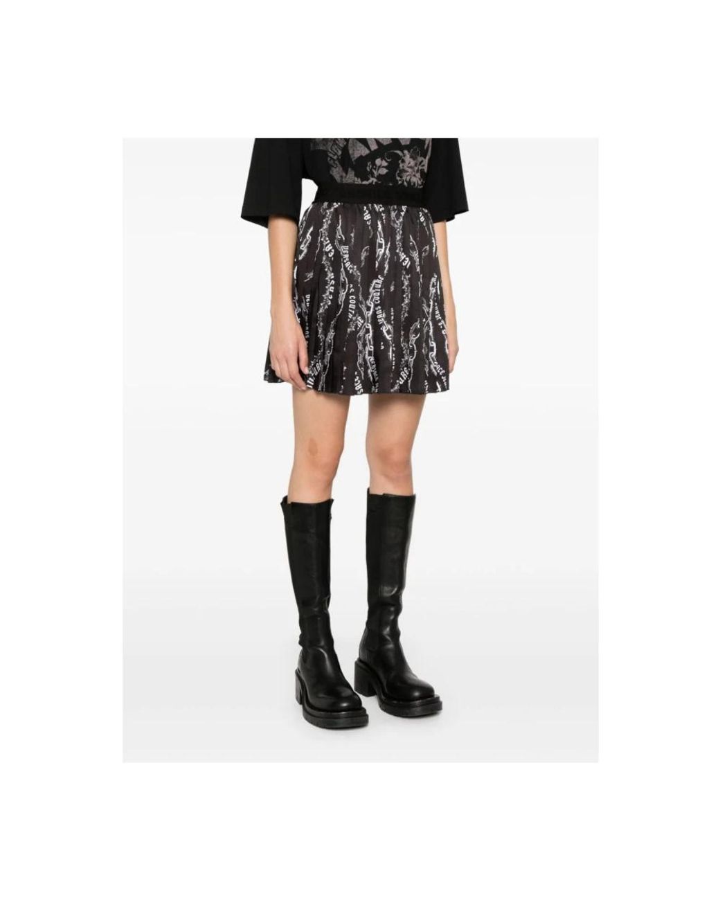 Versace Jeans Couture Black Short Skirts