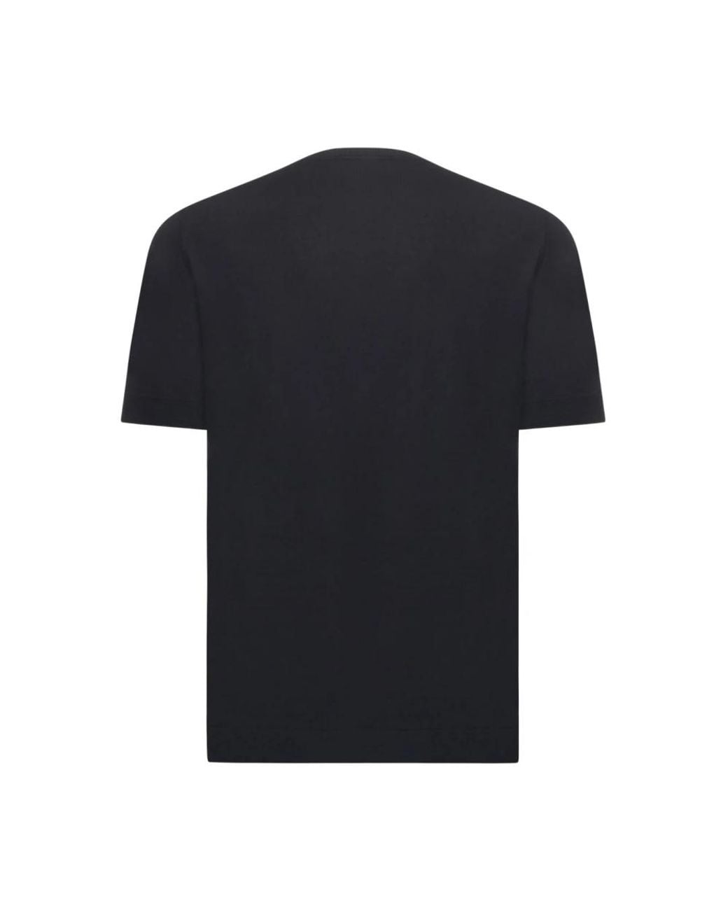 Alpha Studio Black Round-Neck Knitwear for men