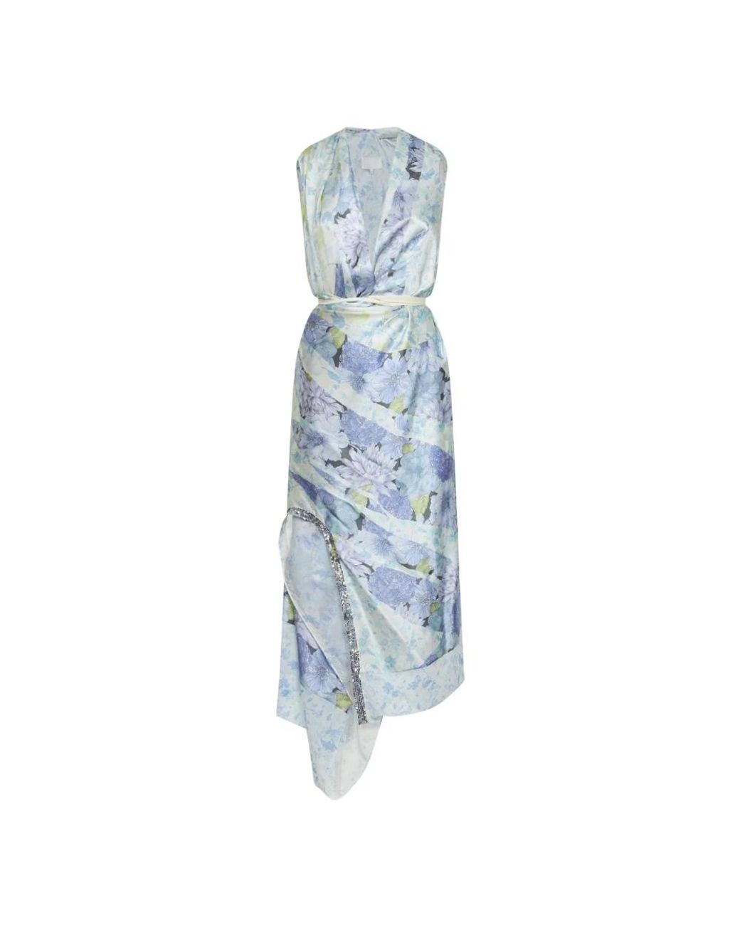 Maison Margiela Blue Wrap Dresses