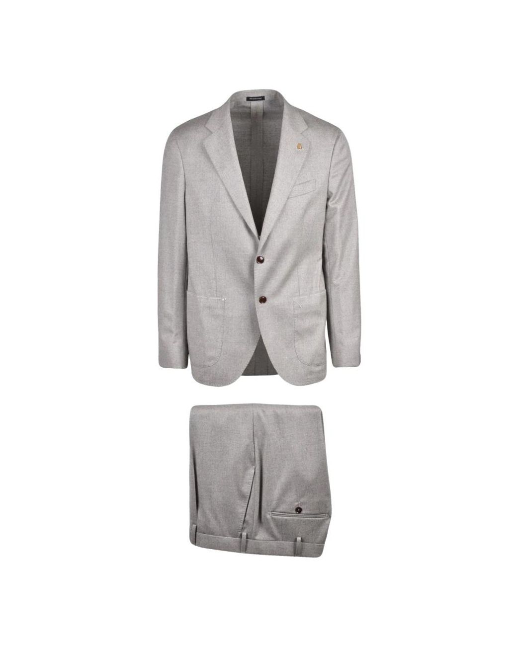 Sartoria Latorre Gray Single Breasted Suits for men