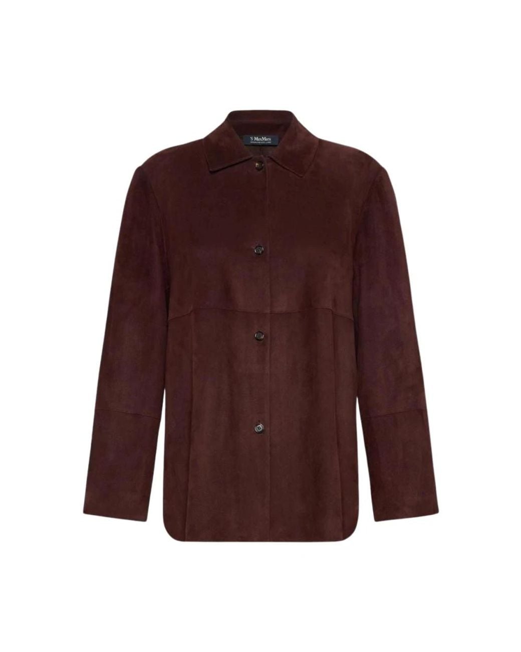 Max Mara Gocce Button-Up Jacket in het Purple