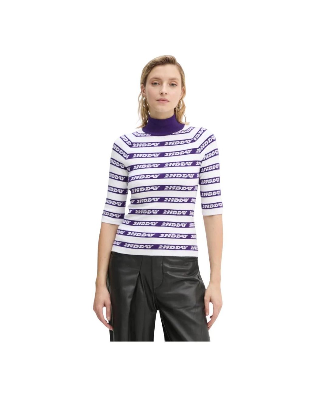 Turtlenecks 2nd Day en coloris Purple