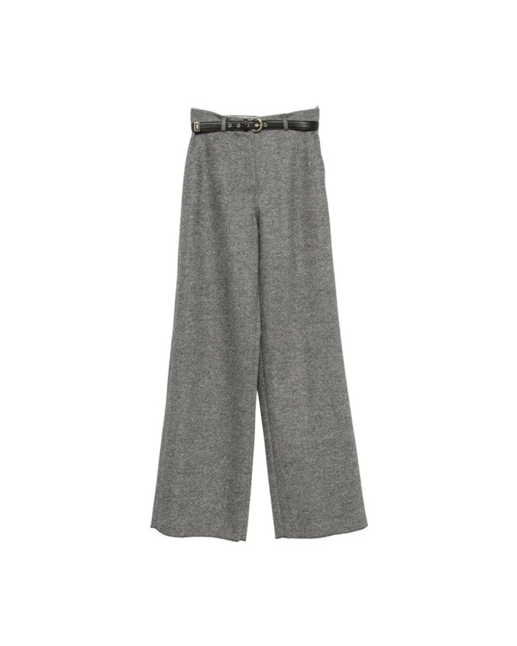 Max Mara Gray Wide Trousers