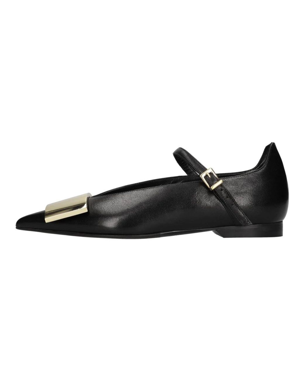 Lella Baldi Black Ballerina Shoes
