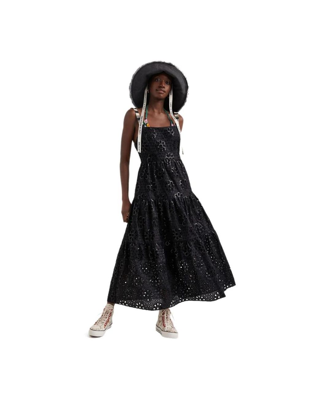 Desigual Black Maxi Dresses