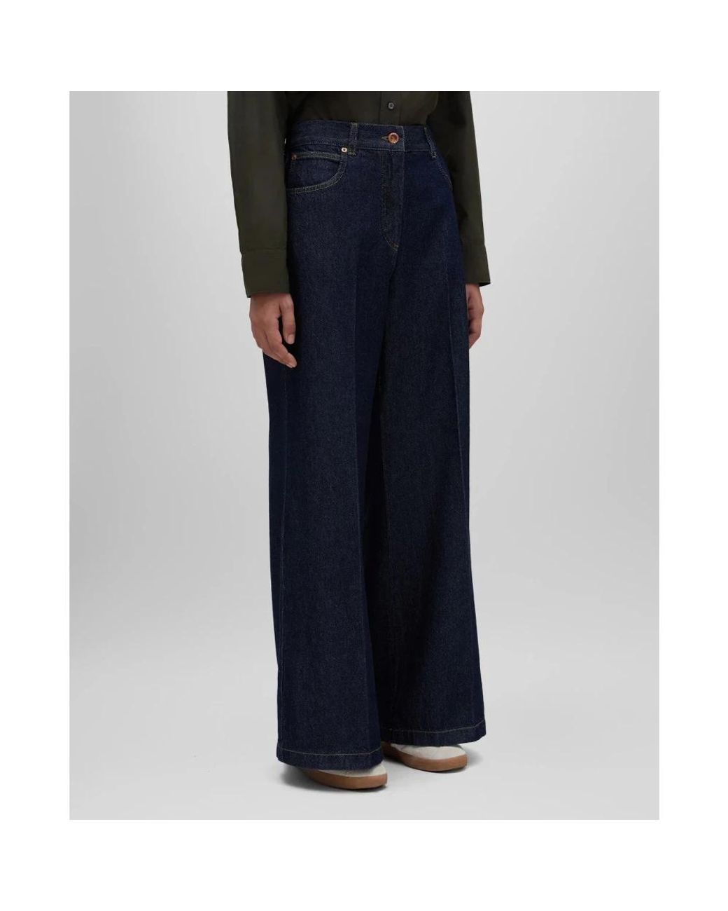 Aspesi Blue Wide Jeans