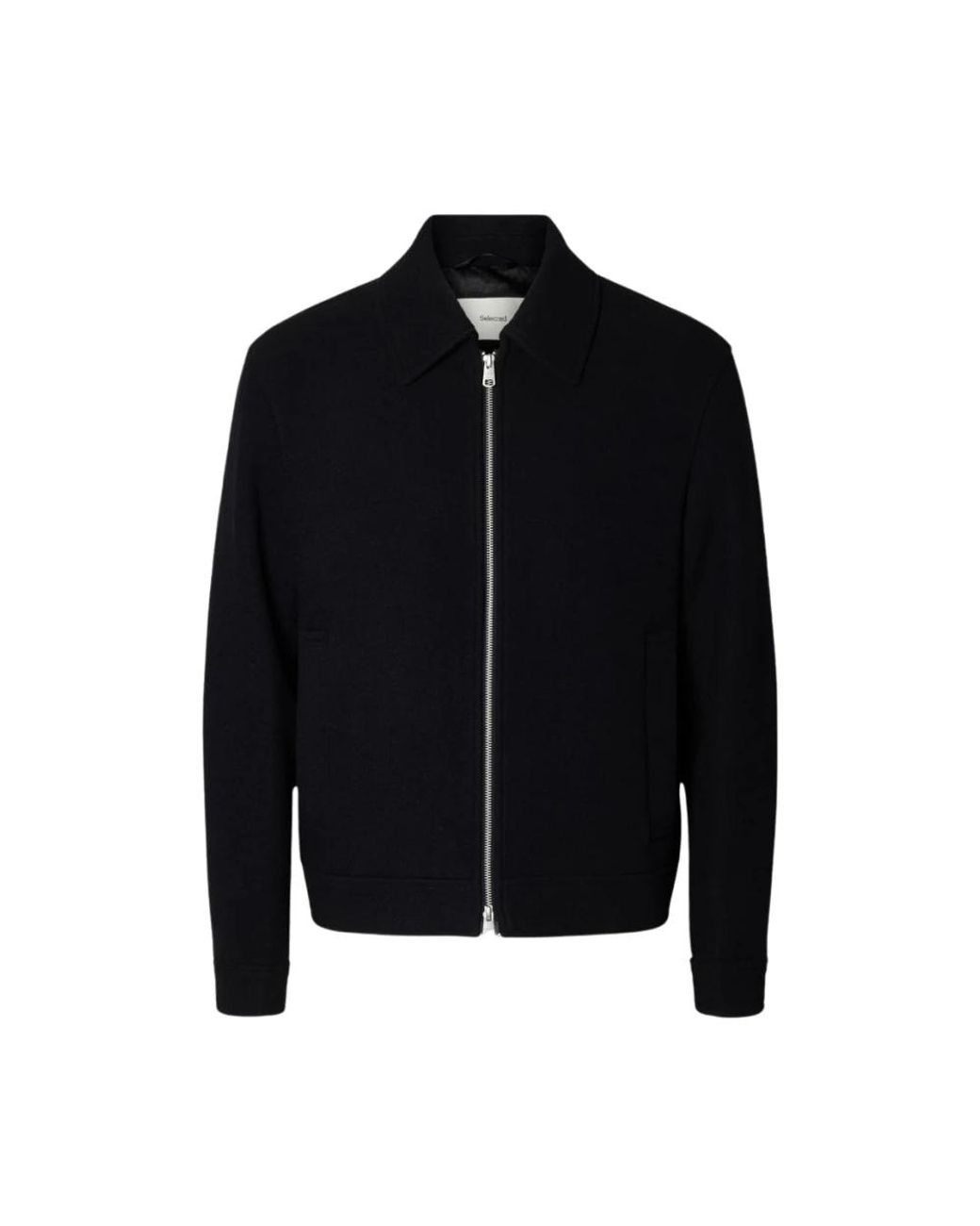 SELECTED Philip Wool Blend Jacket in het Black voor heren
