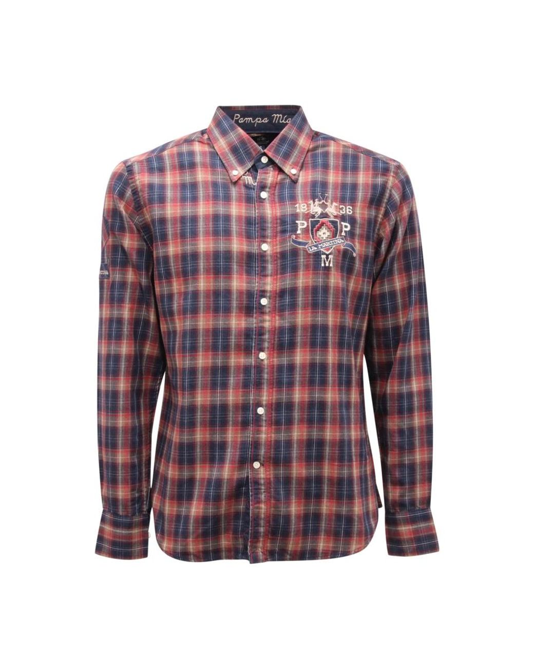 La Martina Purple Casual Shirts for men